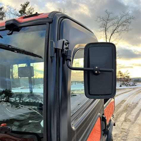 kubota skid steer rear view mirror|kubota utv cab side mirrors.